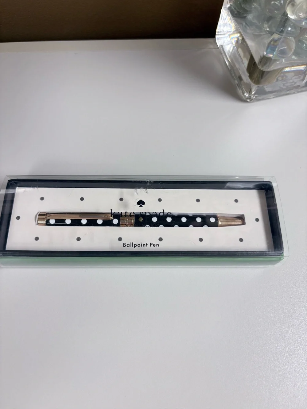 Kate Spade New York Black & White Polka Dot Ballpoint Pen- NWT